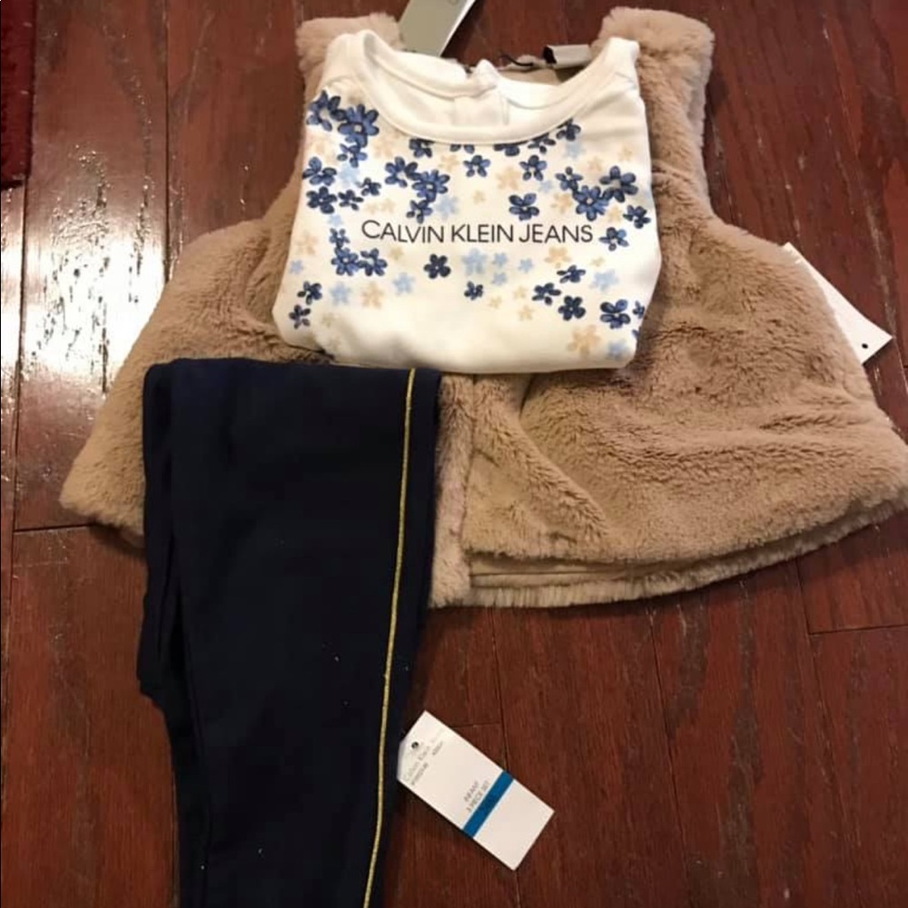 Calvin Klein Jeans baby girl outfit 3pc